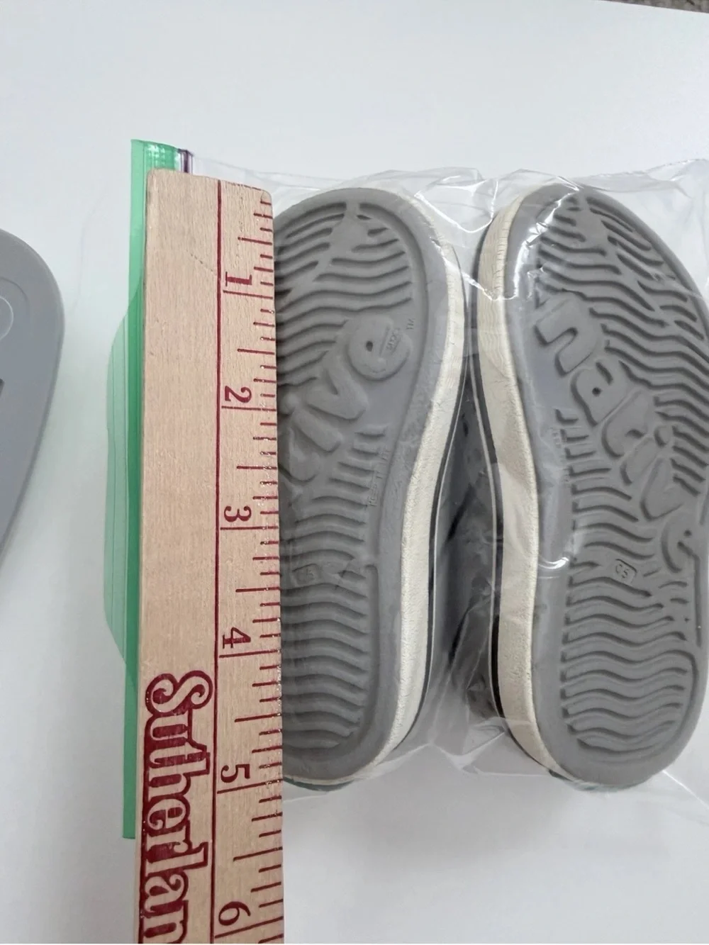 Native Gray And White Toddler Shoes C5 Outdoor Waterproof Unisex Boy Girl Kids